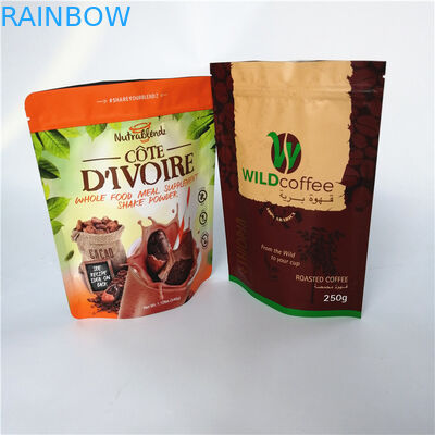 Стойте вверх сумки кофе земли доказательства mositure мешка фольги gusset упаковывая с клапаном