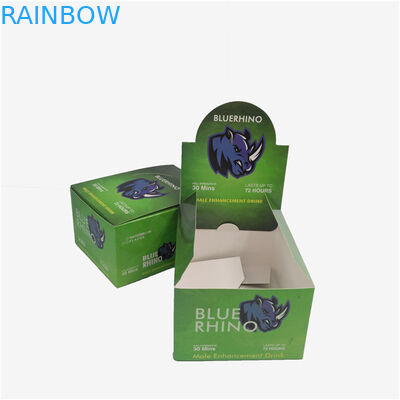 Коробка бумаги дисплея Eco дружелюбная, коробка Адвокатуры энергии бутылки масла носорога CBD коробки обруча подарка упаковывая