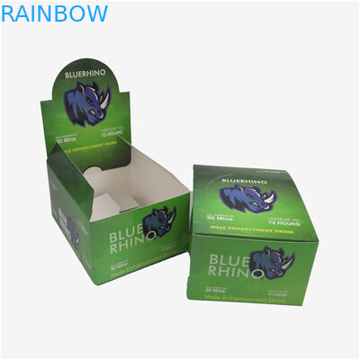 Коробка бумаги дисплея Eco дружелюбная, коробка Адвокатуры энергии бутылки масла носорога CBD коробки обруча подарка упаковывая
