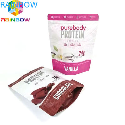 Изготовленные на заказ напечатанные сумки ziplock Doypack упаковывая для порошка стоят вверх сумка хранения еды алюминиевой фольги