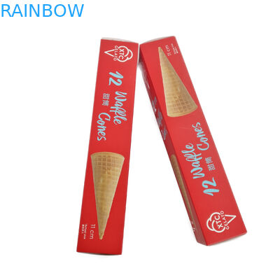 Логотип бумажной коробки мороженого цвета CMYK упаковывая подгонянный для упаковки печений