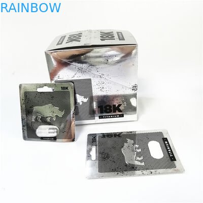 Упаковка волдыря таблетки носорога карты бумаги пули капсулы золота носорога 18K горячего волдыря карты продажи 3D упаковывая