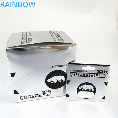 Упаковка волдыря таблетки носорога карты бумаги пули капсулы золота носорога 18K горячего волдыря карты продажи 3D упаковывая