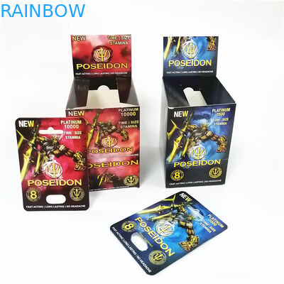 Таблетки секса дополнений людей карты волдыря носорога сексуальные упаковывая мужской контейнер капсулы головы таблетки повышения