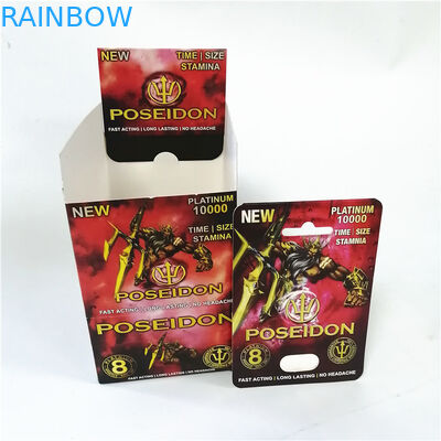 Таблетки секса дополнений людей карты волдыря носорога сексуальные упаковывая мужской контейнер капсулы головы таблетки повышения