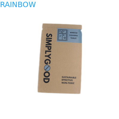 Годный для повторного использования материал Браун Kraft подгонял бумажные мешки для косметической упаковки