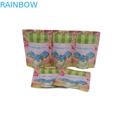 Сумка Gummies изготовленной на заказ мини лоснистой конфеты печений лист сахара мешка фольги 1G 1/8oz 1/4oz 1/2oz 1oz пластиковой Ziplock упаковывая