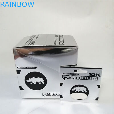 Розовая карта коробки бумаги Pussycat выбивая горячие штемпелюя карты коробок дисплея сексуального волдыря повышения упаковывая