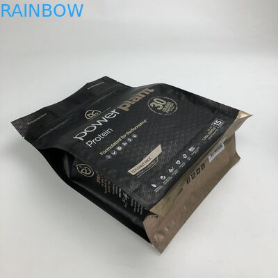 Сумки порошка протеина плоского дна 500g 1kg VMPET CMYK упаковывая