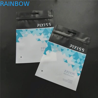 Изготовленная на заказ напечатанная упаковка полиэтиленовых пакетов черных с молнией для одежды составляет инструмент etc