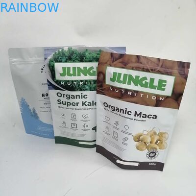 Уплотнитель качества еды изготовленный на заказ пластиковый стоит вверх высушенная упаковка специи еды изготовленная на заказ