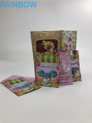 сумка пластиковой алюминиевой фольги плоской сумки молнии 3.5g лоснистая поверхностная 3 загерметизированная сторонами для гайки мяса кокоса печениь