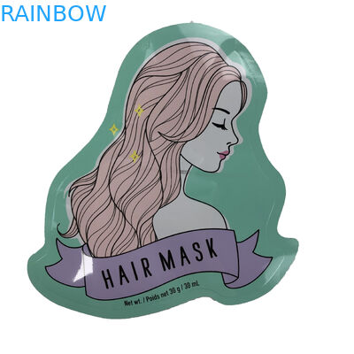 Сумка мешков неправильной формы плоская упаковывая для полиэтиленового пакета печатания цифров маски волос конфеты