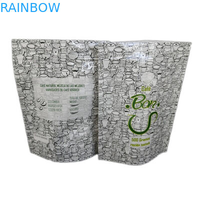 Лоснистая таможня 500g финиша стоит вверх по сумке молнии мешка для упаковки кофе/печенья