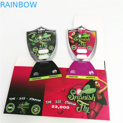 Женские таблетки усиливающего агента упаковывая розовую карту волдыря бумаги Burro черной мамбы кота Pussy для бутылки капсулы золота