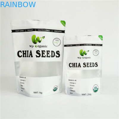 Цифров печатая Chia осеменяет мешок Resealable чая качества еды сумки чая упаковывая Ziplock с ясным окном