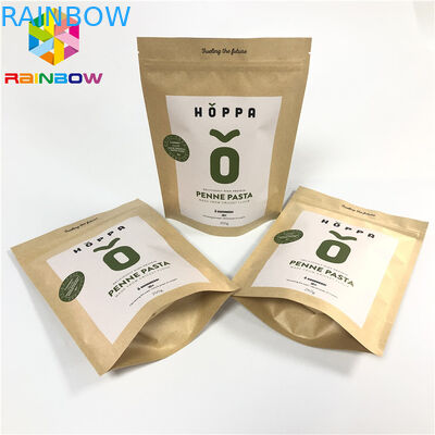 Ziplock Брауна Kraft бумажный CMYK VMPET стоит вверх мешок