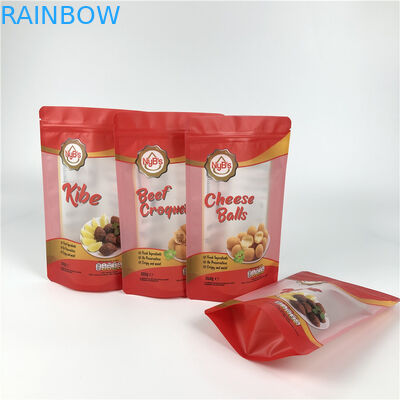 Пластиковые GMOPP VMPET стоят вверх по сумке молнии с ясным окном