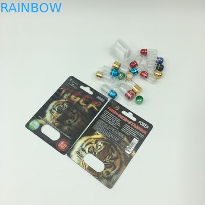 Сексуальная капсула силы упаковывая карты волдыря CMYK 350g 3D