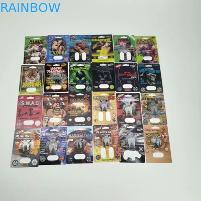 Gravnre печатая карту таблетки волдыря НОСОРОГА 3D пластиковую с пулями