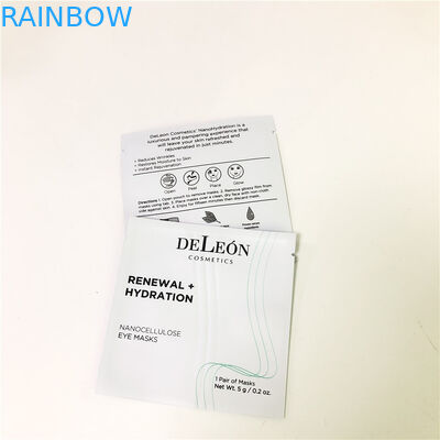 Сумка плоской белой сливк образца саше образца Customzed сумки маски косметической небольшой упаковывая