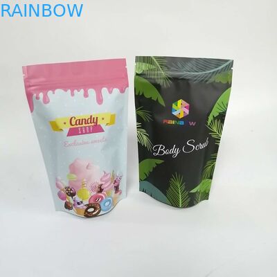 Тело Scrub Gravure выровнянный фольгой печатая подгонянные бумажные мешки 200mic