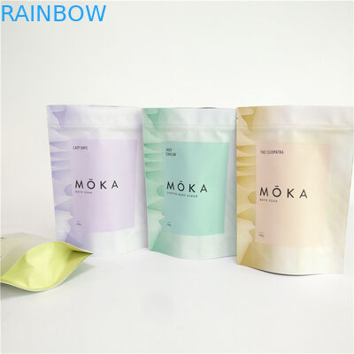 Тело печатания полного цвета 200g Scrub сумка кофе алюминиевой фольги мешка стойки вверх пустая с молнией