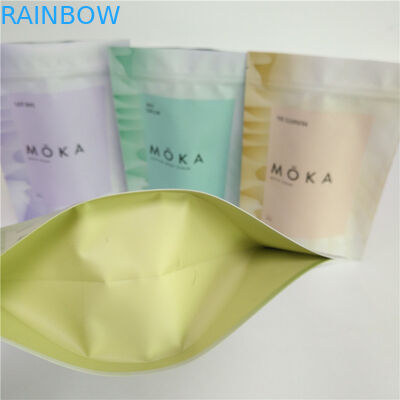Тело печатания полного цвета 200g Scrub сумка кофе алюминиевой фольги мешка стойки вверх пустая с молнией