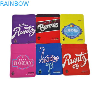 Полиэтиленовые пакеты фольги мягкого прикосновения 3.5g Ziplock пахнут печеньями Jefe штейна 3.5g 7g Cannabies доказательства упаковывая таможню сумки Mylar