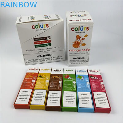 Vape пишет волдыри карты бумаги Hologram Cmyk кладет горячий штемпелевать в коробку