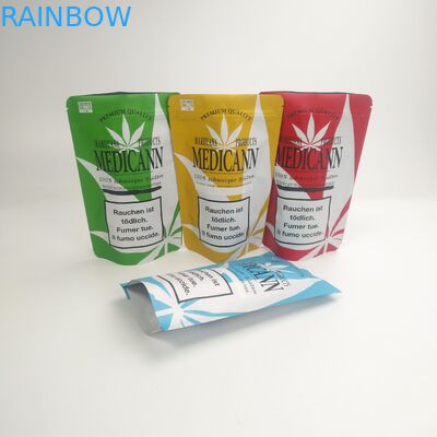 Изготовленные на заказ сумки Cannabies засорителя доказательства CBD запаха упаковки еды полиэтиленовых пакетов промелькивают упаковку замка