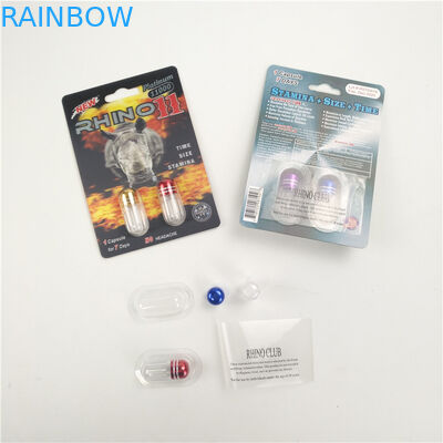 Лоснистая заканчивая карта упаковки 3D носорога 7 9x12cm повышения