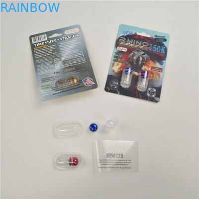 Лоснистая заканчивая карта упаковки 3D носорога 7 9x12cm повышения