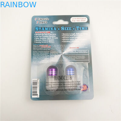 Лоснистая заканчивая карта упаковки 3D носорога 7 9x12cm повышения