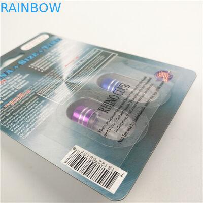 Лоснистая заканчивая карта упаковки 3D носорога 7 9x12cm повышения