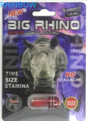 Волдырь 3D пантеры мамбы носорога 96 большой винной бутылки чешет Recyclable