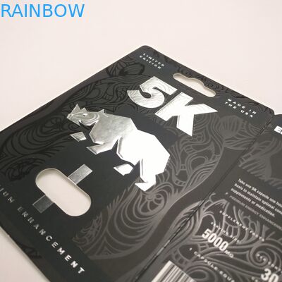 Лоснистые поверхностные карты бумаги волдыря капсулы носорога 9x12cm