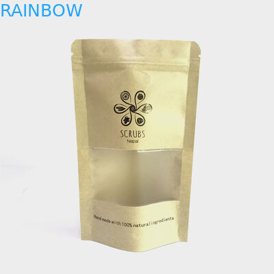 Горячий штемпелевать стоит вверх бумажные мешки MOPP Kraft 110 микронов