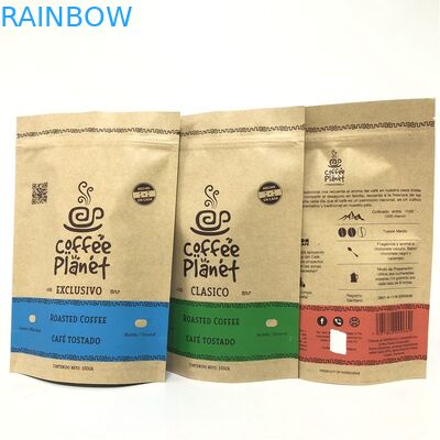 Микронов Kraft бумажный MOPP VMPET цвета Pantone 180 стоит вверх мешок