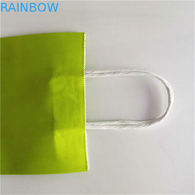 Сумки посещения магазина бакалеи картона Kraft бумажные CMYK 350gsm с ручкой