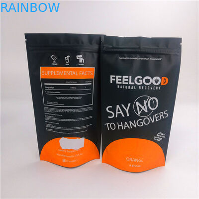 вакуум сумок пластикового продукта порошка цены по прейскуранту завода-изготовителя 200g упаковывая стоит вверх мешки барьера с молнией