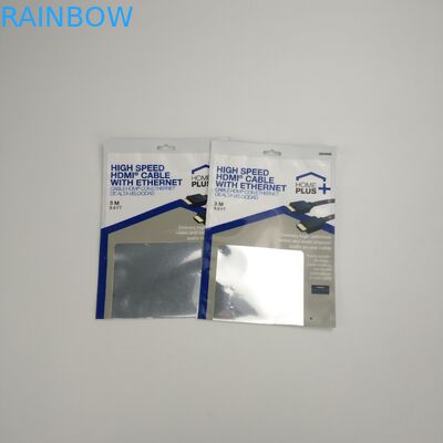 Подгонянная бортовая загерметизированная упаковка кабеля USB 3 кладет пластиковые мешки в мешки упаковывая беспроводные наушники с молнией