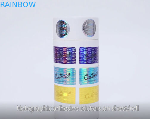 Ярлыки УЛЬТРАФИОЛЕТОВОЕ CYMK голографического декоративного стикера 60mic слипчивые