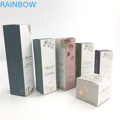 Упаковка сливк стороны бумажной коробки белого картона косметическая горячая штемпелюя