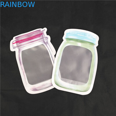 Подгонянная многоразовая особенная сформированная стойка вверх по пластиковому мешку для жидкости студня молока сока еды