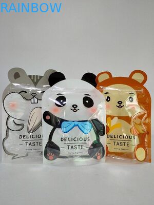 Лоснистая стойка вверх упаковывая сумки подгоняла сумки с особенной формой