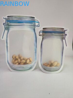 Особенная форма кладет лоснистые сумки в мешки стойки вверх с полиэтиленовыми пакетами молнии для чокнутой упаковки