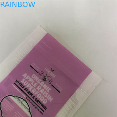 Лоснистая стойка поверхности вверх по упаковывая сумкам подгоняла сумки с окном для упаковки еды