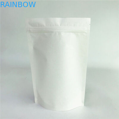 Цифров печатая белые сумки Kraft бумажные Biodegradable с молнией