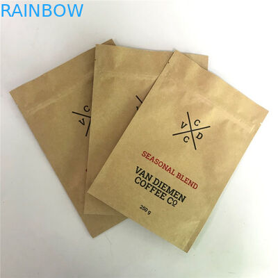 Замок застежка-молнии Kraft стоит вверх мешки с зазубриной разрыва и штейновым окном